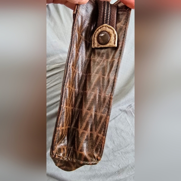 Mario Valentino Brown Patterned Clutch Bag - Picture 3 of 8